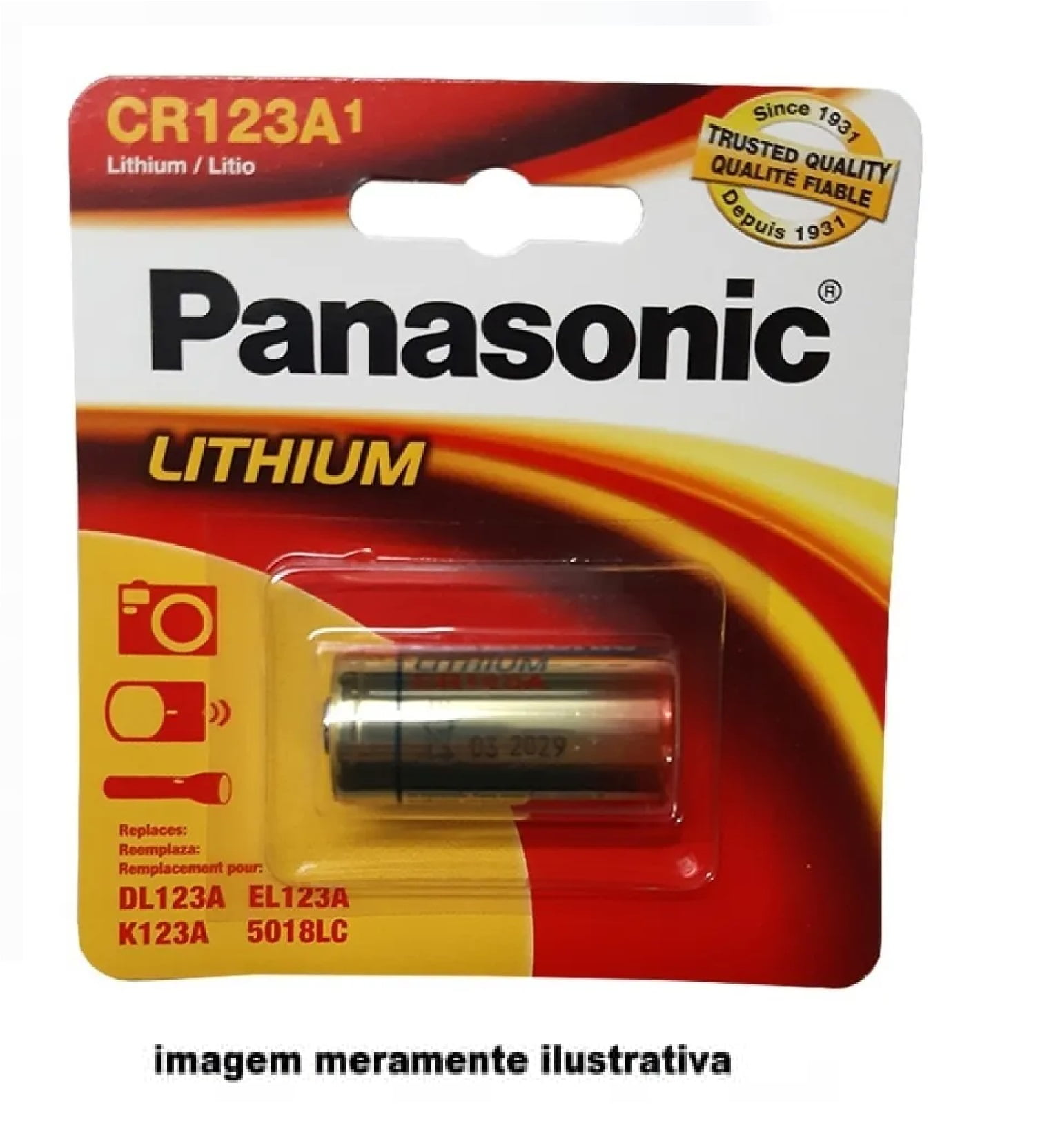 PILHA PANASONIC CR123A