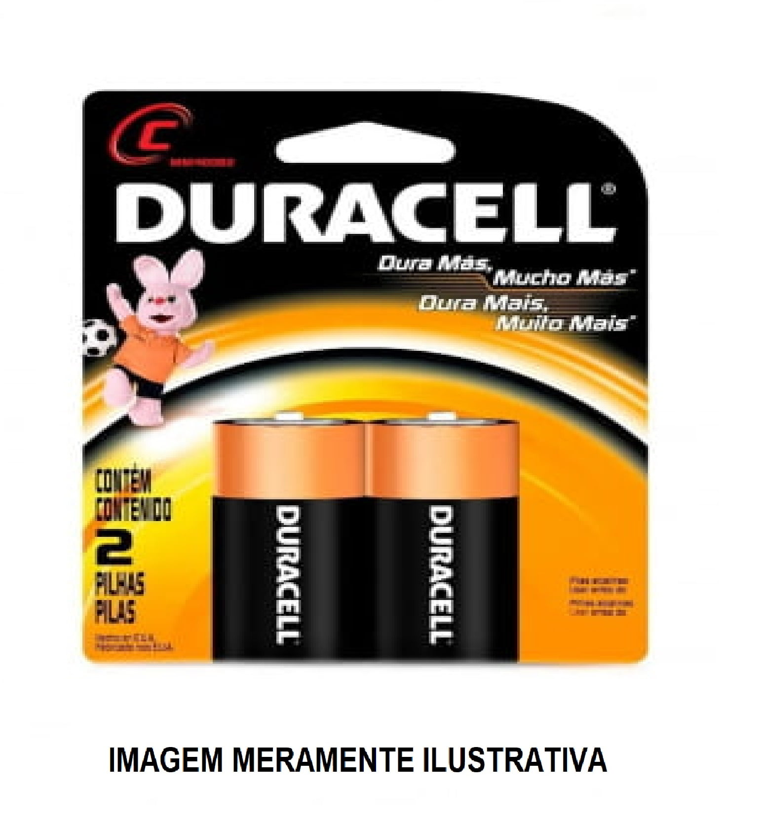 Pilha C Alcalina - Duracell - 2 Unidades