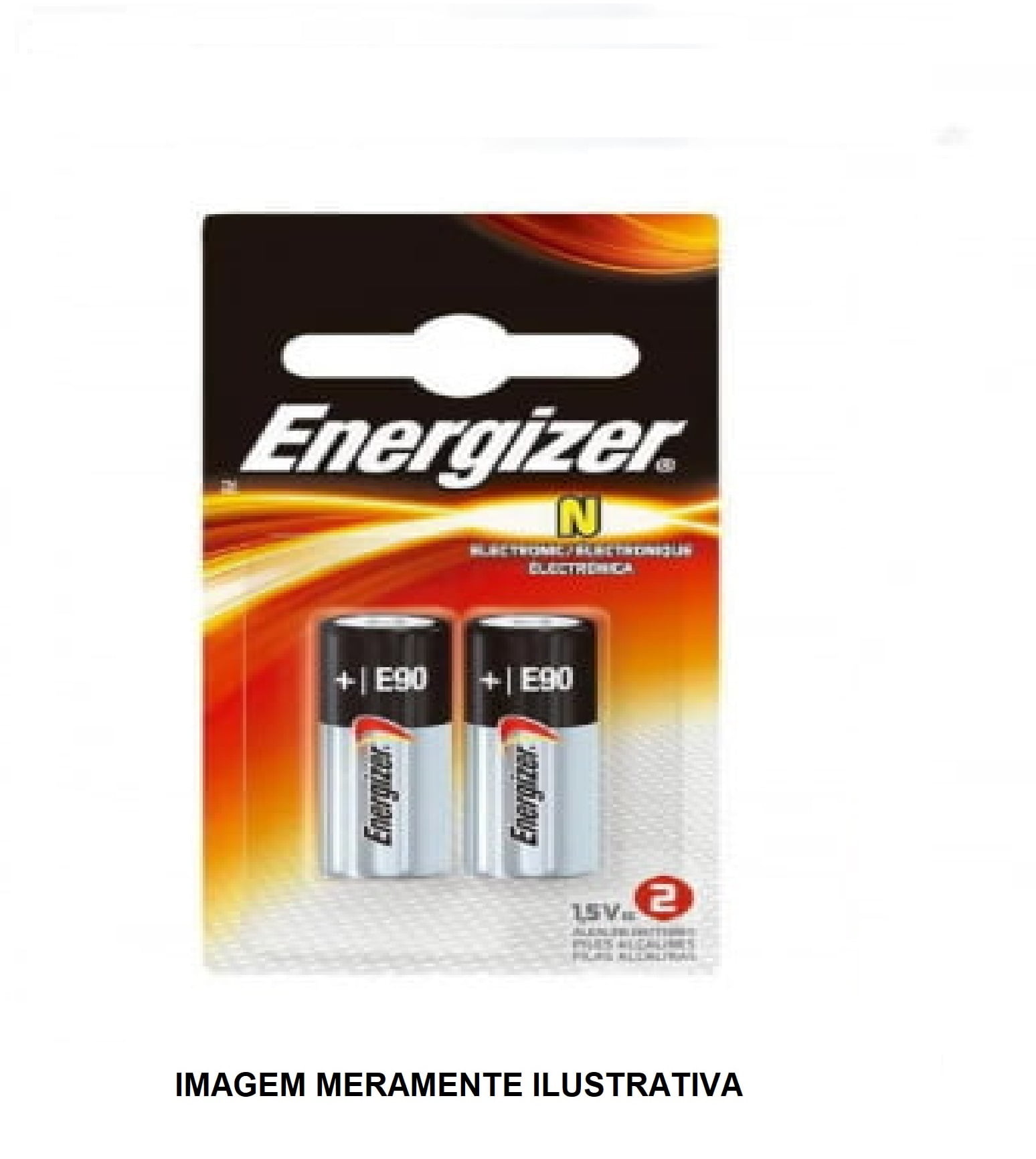 Energizer Pilha Tipo N Lr1 E90bp-2 1.5v - Cartela C/2 Und