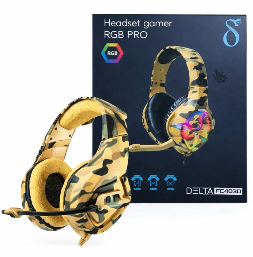 Headset Gamer RGB PRO Camuflado AITEK DELTA-FC4030