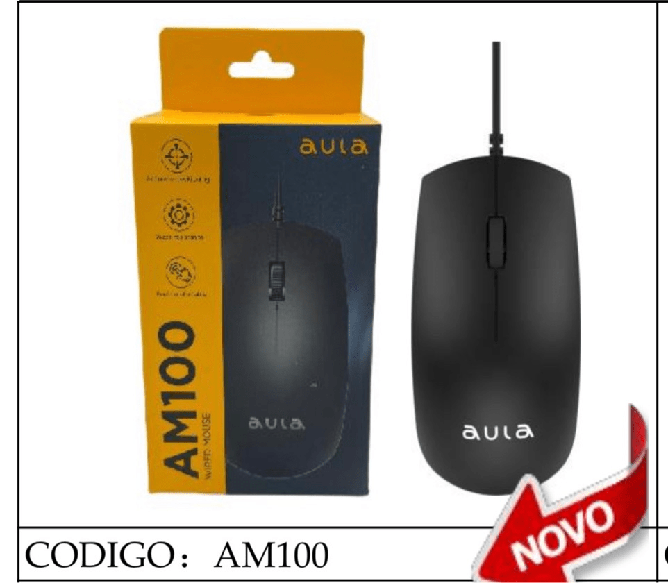 Mouse Aula AM100 Wired Office 6 Button DPI up to 1200