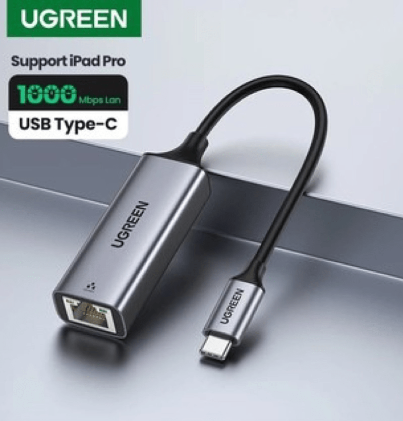 Adaptador UGREEN USB para RJ45 Ethernet (Cinza Escuro) (Ref. 50922) cm209