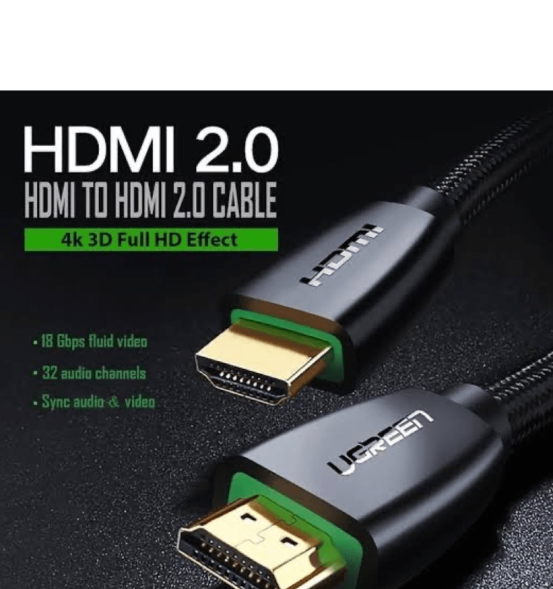  Cabo UGREEN HD118 HDMI to HDMI, 1m,v2.0 UltraHD 4K-3D