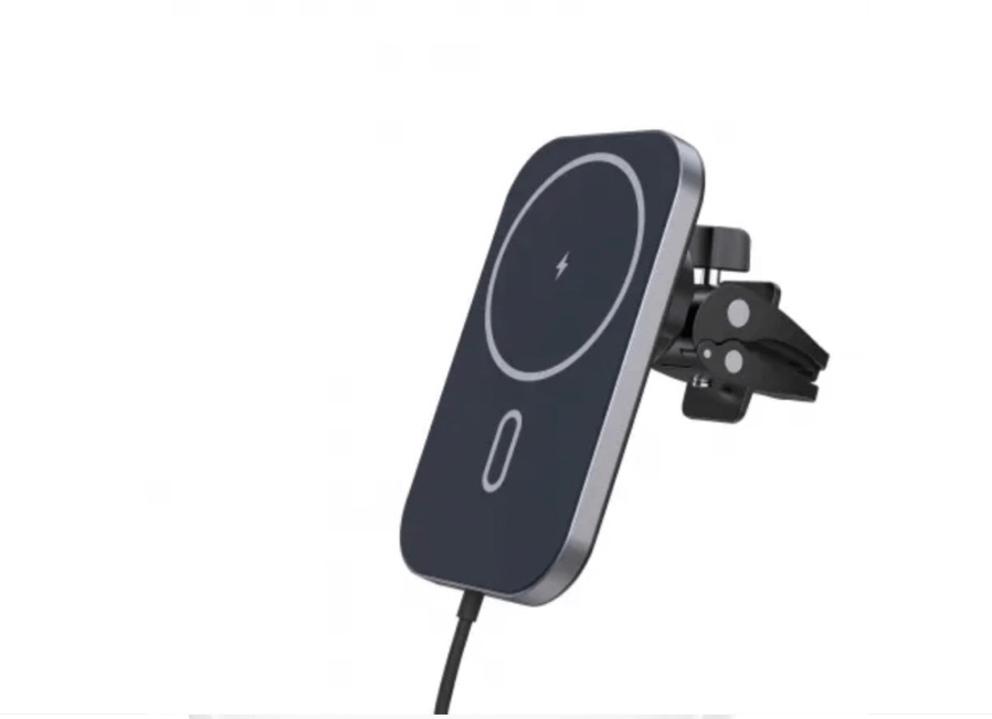 Carregador de carro magnético sem fio Dapon para iPhone 14/13-360° Alinhamento automático ajustável Ventilação de ar Suporte de carro magnético Carregador compatível com Mag Safe iPhone 14/13/12 Pro Max Mini T521-F