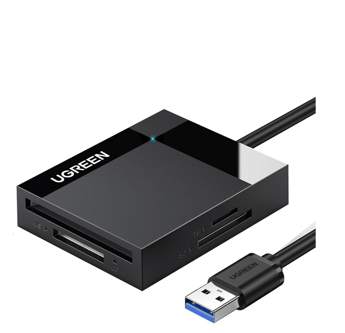  Leitor De Cartão Usb 3.0 Micro Sd Sd Tf Cf Ms Ugreen 4 Em 1 (Ref. 30333) Marca: Ugreen | Modelo: CR125