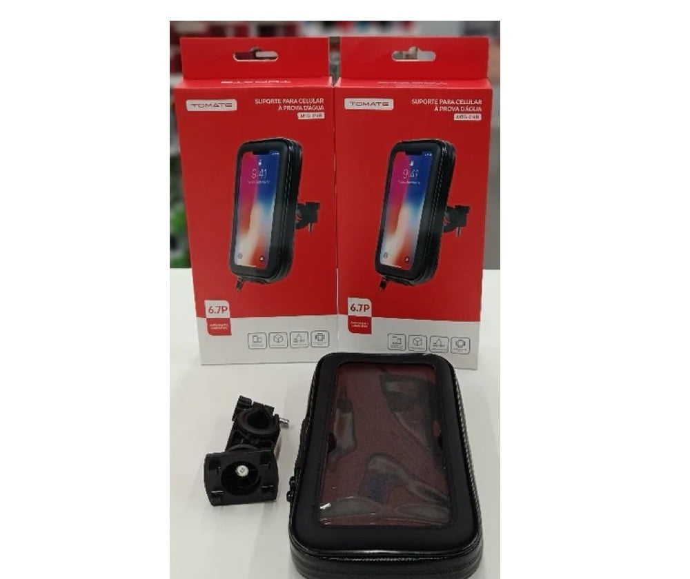 Suporte de Celular para Moto Tomate MTG-016B com Fixação Segura