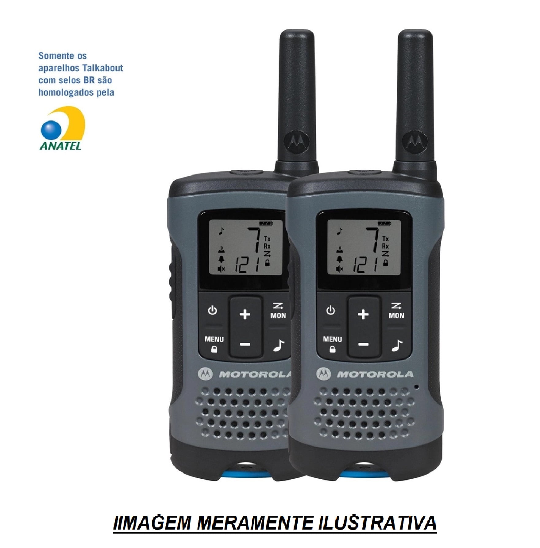 Rádio Comunicador Talkabout 32km T200BR Cinza motorola - par