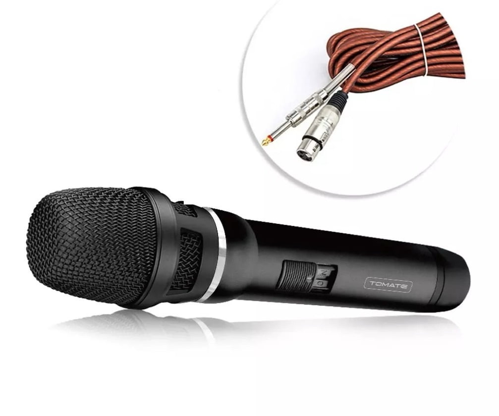 Microfone Profissional com Fio Tomate MT-1015