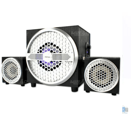 Caixa de Som 2.1 Com Duas Caixas 11w Bluetooth Usb e Auxiliar Multimídia Bivolt Exbom - CS-402BT
