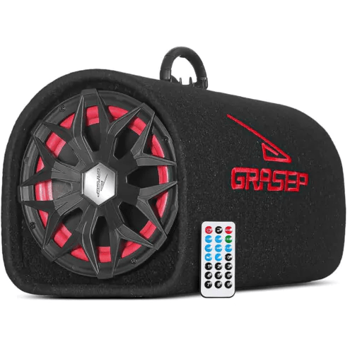 Caixa de Som Amplificada Bluetooth Usb Aux Com Alça 26x48x24cm Grasep - D-BH2201