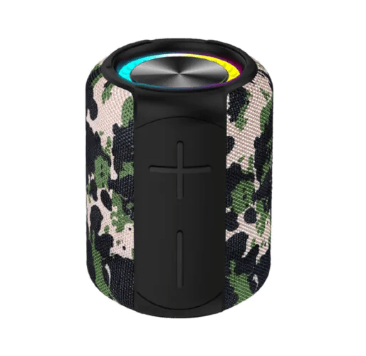 Caixa de Som Bluetooth 10W TWS Resistente à Água IPX6 Camuflada KIMASTER - K400XVD