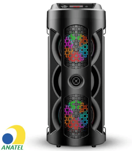 Caixa de Som Bluetooth 20W com Microfone Alça de Transporte GRASEP - D-S31