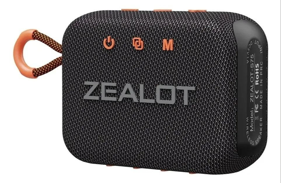 Caixa de Som Bluetooth 5.2 Zealot S75 10W IPX6