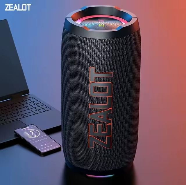 Caixa de Som Bluetooth 5.3 Zealot S76 60W IPX5