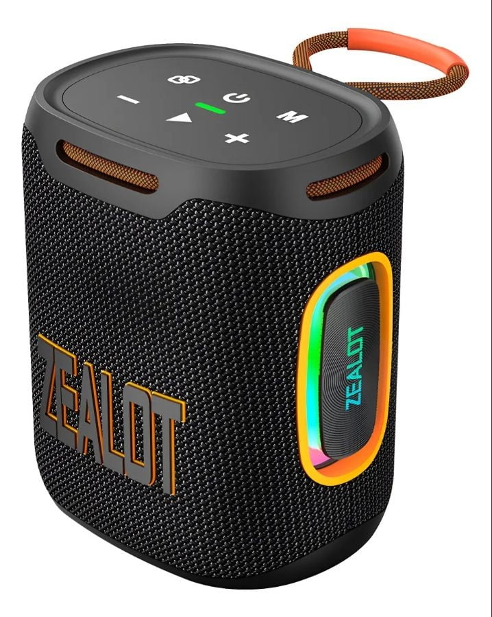 Caixa de Som Bluetooth 5.4 Zealot S122 25W IPX6