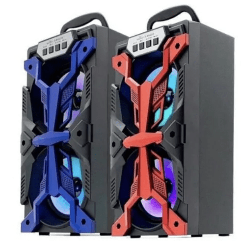 Caixa de Som Bluetooth Usb 11x13x28cm Grasep - D-BH4206