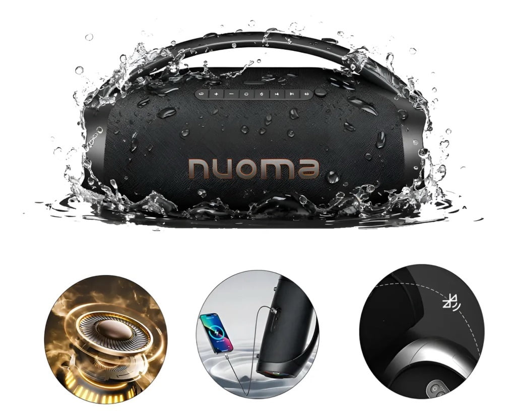 Caixa de Som Nuoma NM-AIP601 200W Bluetooth IPX6