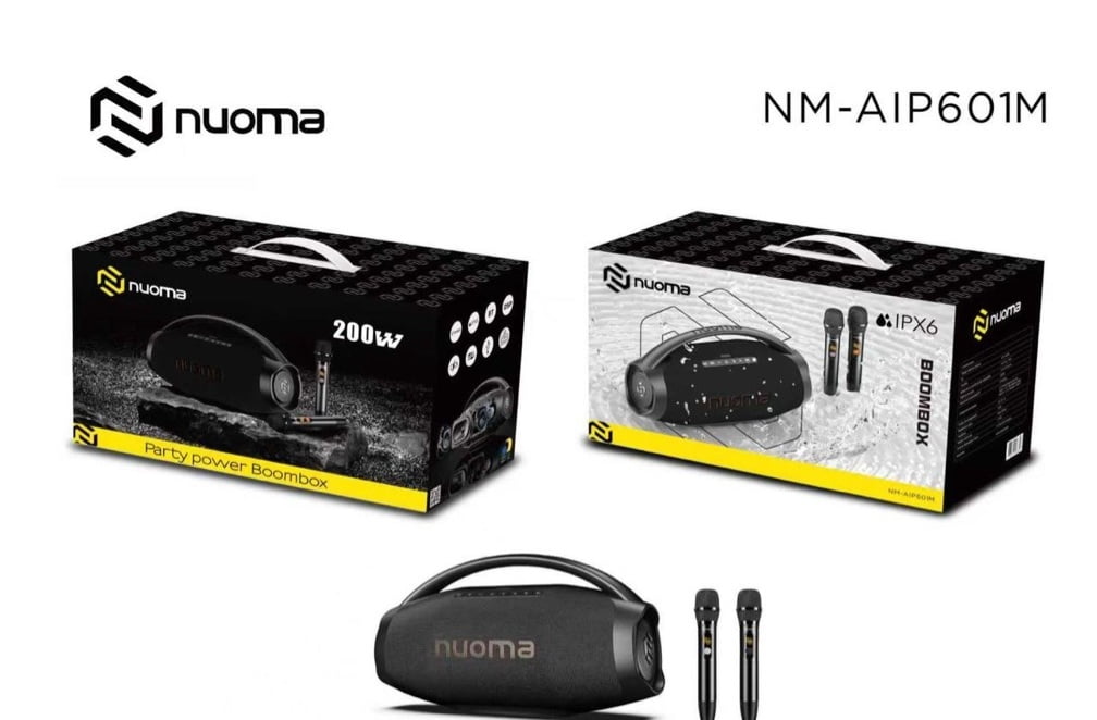 Caixa de Som Nuoma NM-AIP601M 200W Estéreo HiFi