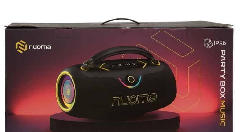 Caixa de Som Nuoma NM-AIP602 350W Bluetooth IPX6