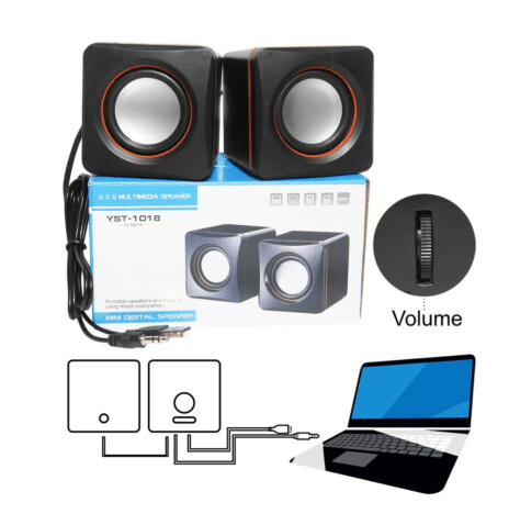 Caixa de Som Padrão Usb P2 Speaker para PC e Notebook - D-02A Reling