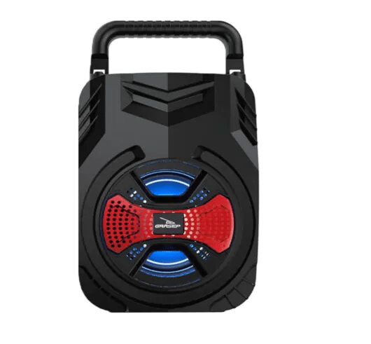 Caixinha de Som Portátil Hi Fi USB Bluetooth FM Cartão Luzes- D-S3134