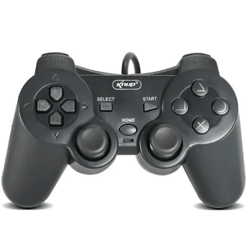 Controle de Jogos Joystick com Fio para Ps2 e Ps1 Knup - KP-GM015
