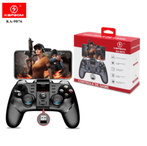 Controle Joystick para Smartphone e PC com Receptor Usb Kapbom - KA-9076