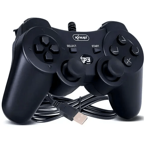 Controle para Ps3 e PC com Fio USB KNUP - KP-4123A+