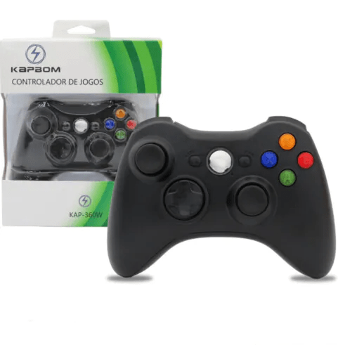 Detalhes do Produto: O Controle sem fio para Xbox 360 proporciona ao jogador uma ampla experiência com excelente jogabilidade.  Suas funções são completas, contendo luz de led para identificação do jogador, botão xbox guide para utilizar o menu de funções