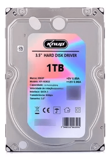 HD INTERNO 1TB PC KNUP KP-HD831 SATA3 6GBPS 5400RPM 3.5"