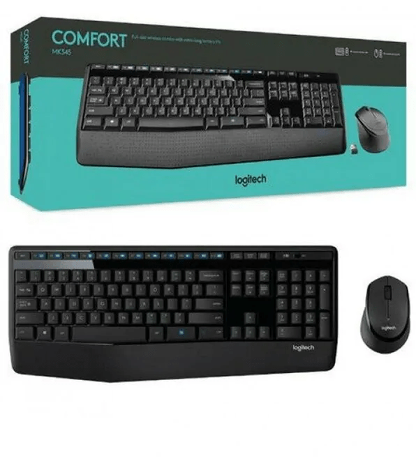 Kit Teclado e Mouse Sem Fio Logitech MK345 ABNT2