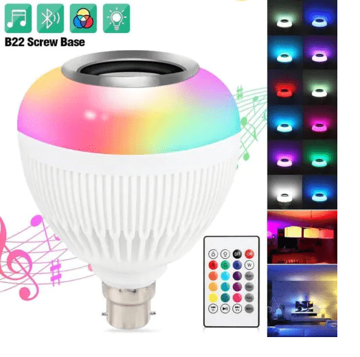 Lâmpada Led Caixa de Som Bluetooth com Controle Remoto KAPBOM- KAP-L2