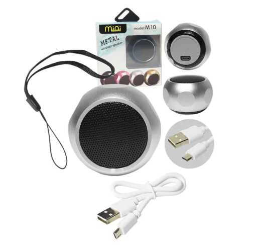 Mini Caixa de Som Bluetooth Metal Tws Portátil - M10