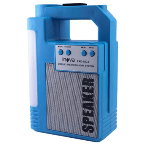 Mini Caixa de Som Bluetooth Speaker com Lanterna Inova - RAD-8624