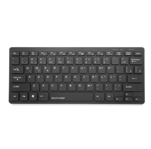 Mini Teclado Multilaser Slim Comfort USB TC154 – Compacto e Confortável