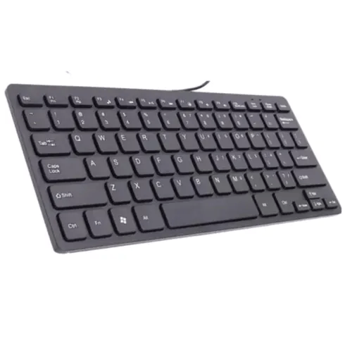 Mini Teclado com Fio USB Ultra Fino Verde JP-06