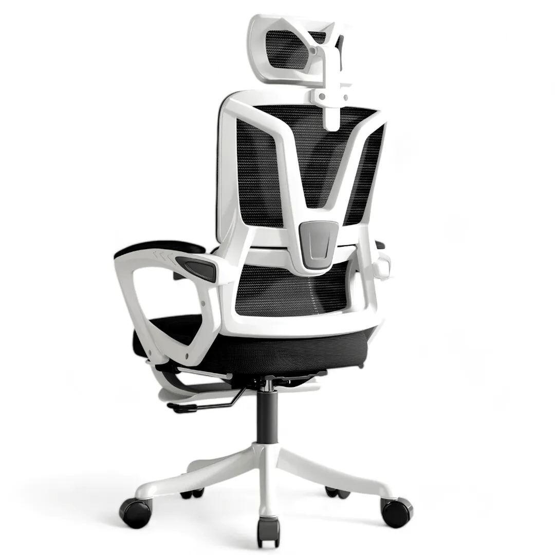 Cadeira Escritorio Ergonomica Giratória e com Altura Ajustavel MetalRed M3014 - BRANCO