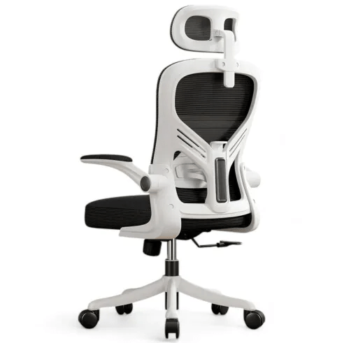 Cadeira Escritorio Ergonomica Giratória e com Altura Ajustavel METALRED M616 - BRANCO