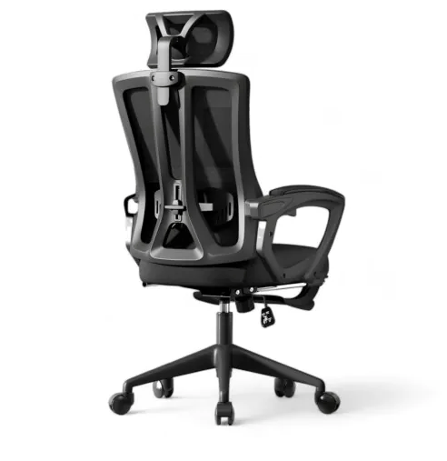 Cadeira Escritorio Ergonomica Giratória e com Altura Ajustavel MetalRed M858 - PRETO