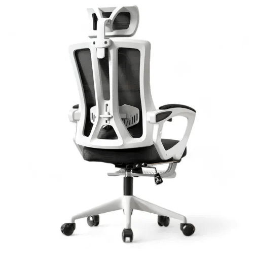 Cadeira Escritorio Ergonomica Giratória e com Altura Ajustavel MetalRed M858 - BRANCO