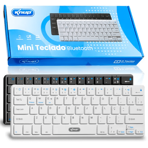 Mini Teclado Bluetooth sem Fio para PC e Notebook KNUP - KP-TE109