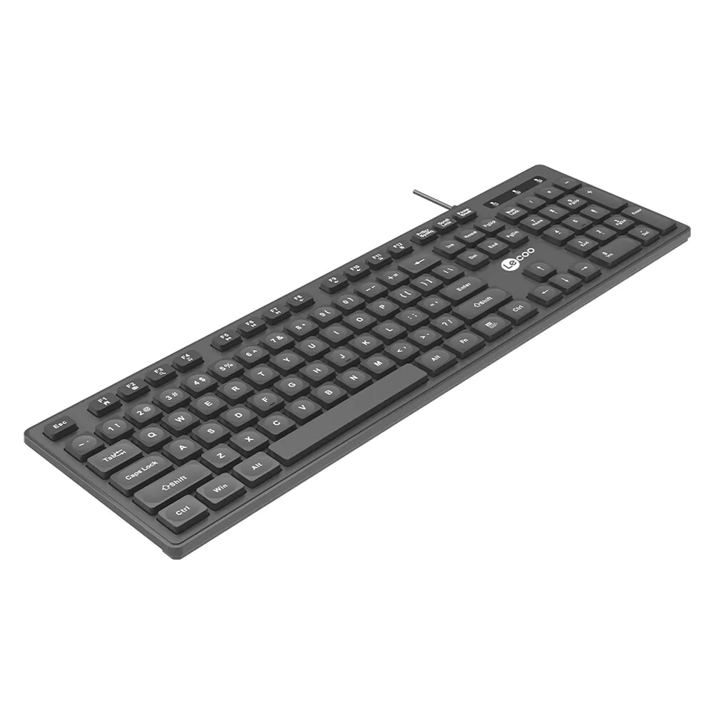 Teclado com Fio USB Membrana ABNT2 Lecoo KB102