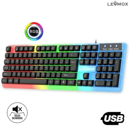 Teclado Gamer RGB LEHMOX LEY-2088 com Cabo de 1,5 Metros