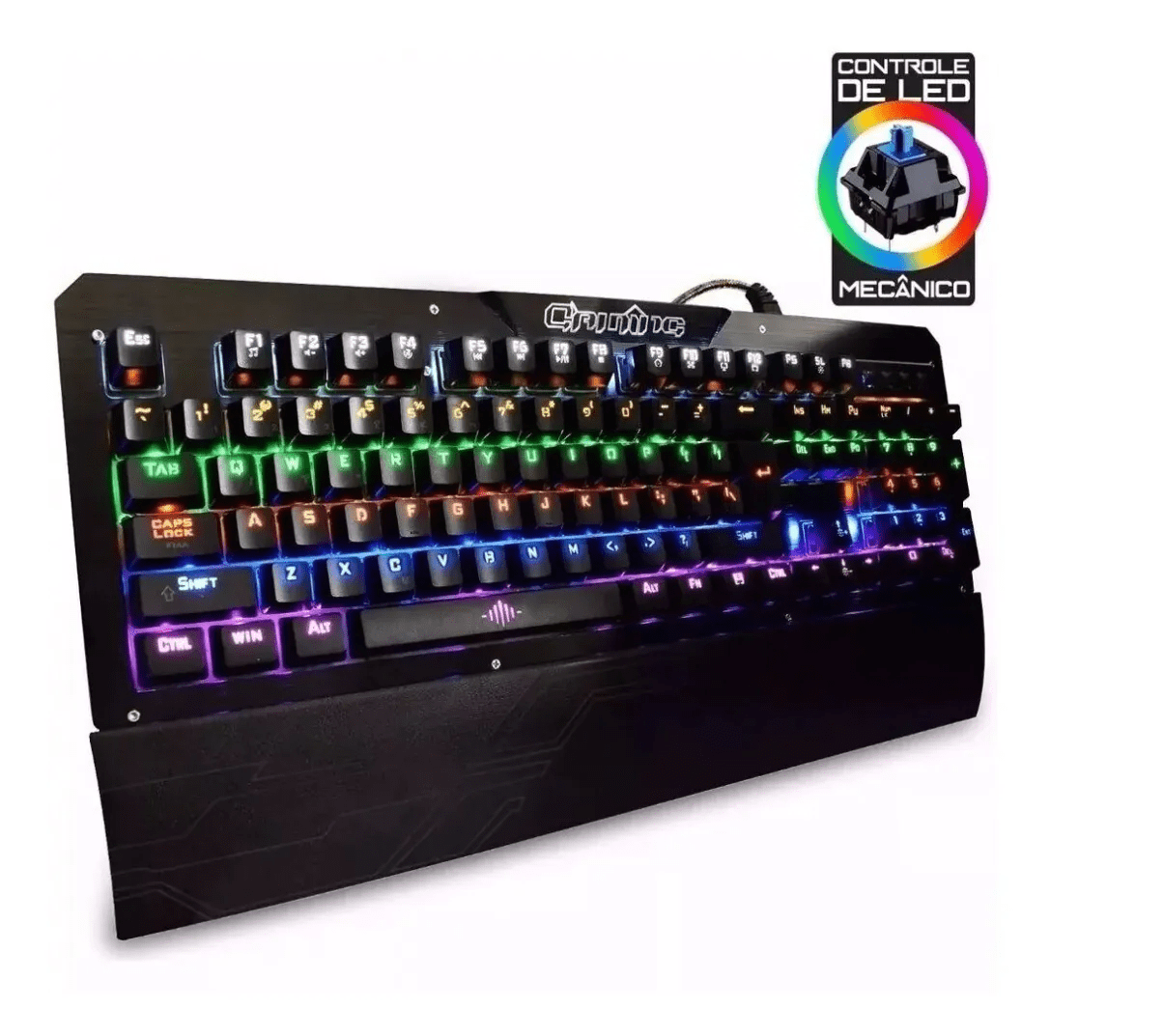 Teclado Mecânico Gamer 2600 Switch Blue Anti-Ghost