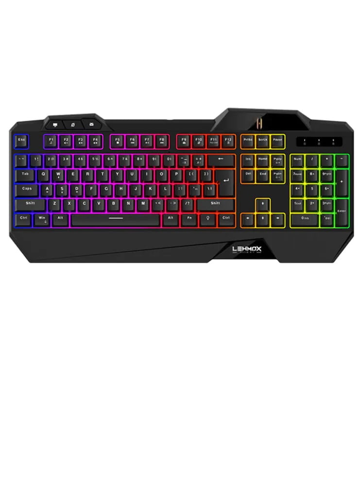 Teclado Gamer LEHMOX GT-T3 ABNT2 Anti-Ghosting com LED RGB