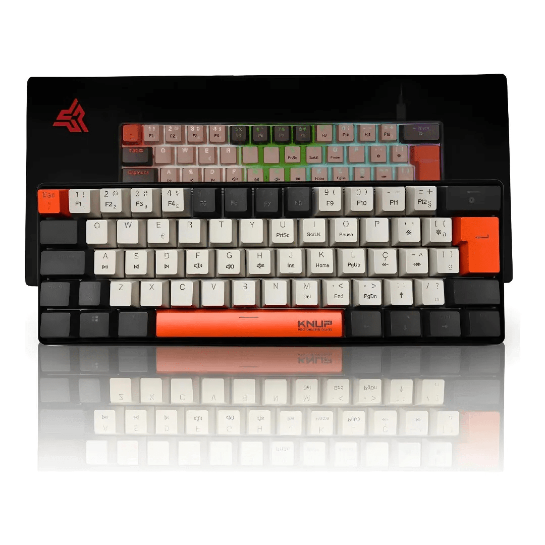 Teclado Mecânico Gamer KNUP KP-TE125 60% RGB