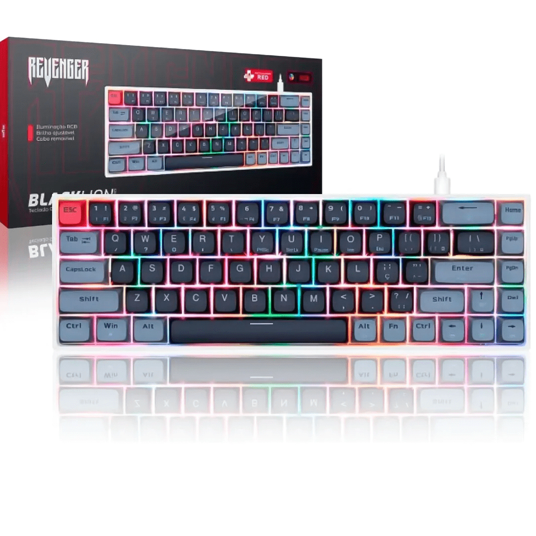 Teclado Mecânico Gamer Revenger TE-BKL003 RGB