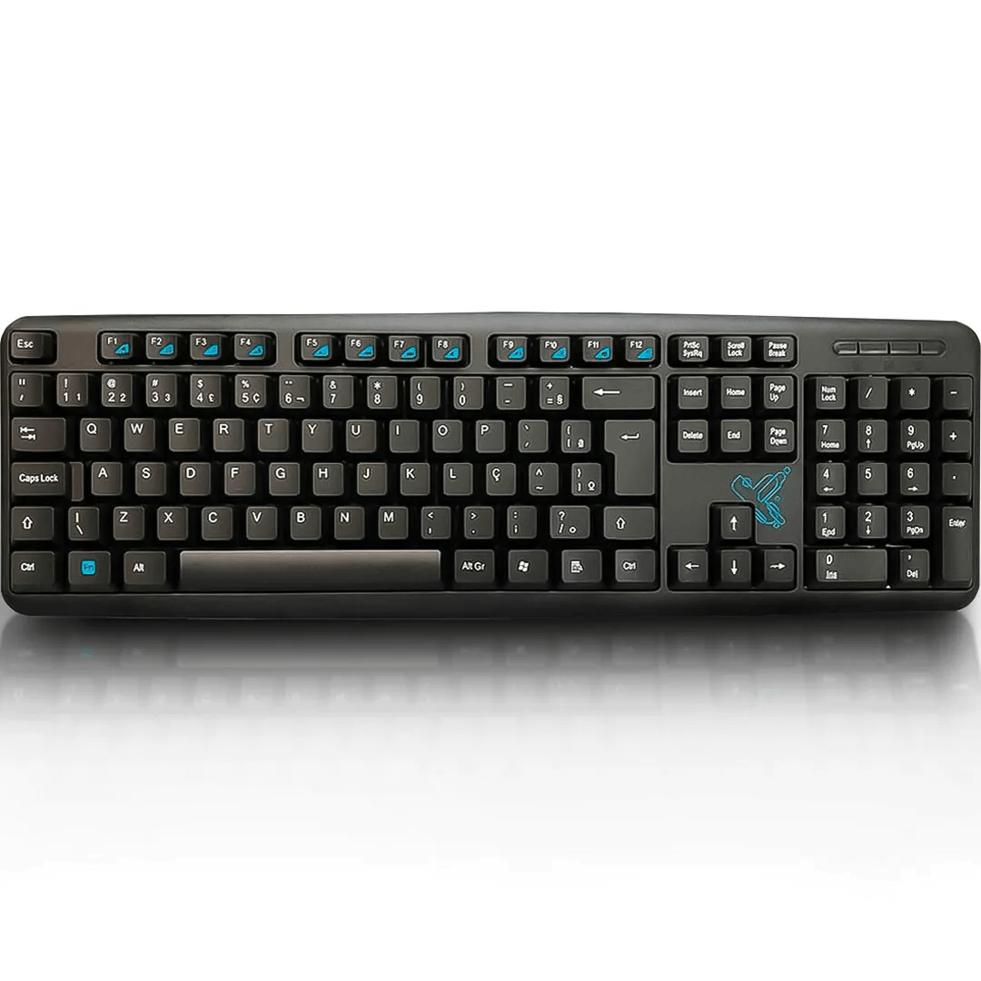 Teclado Multimídia Techbest USB 2.0 ABNT2 Preto MAXPRINT