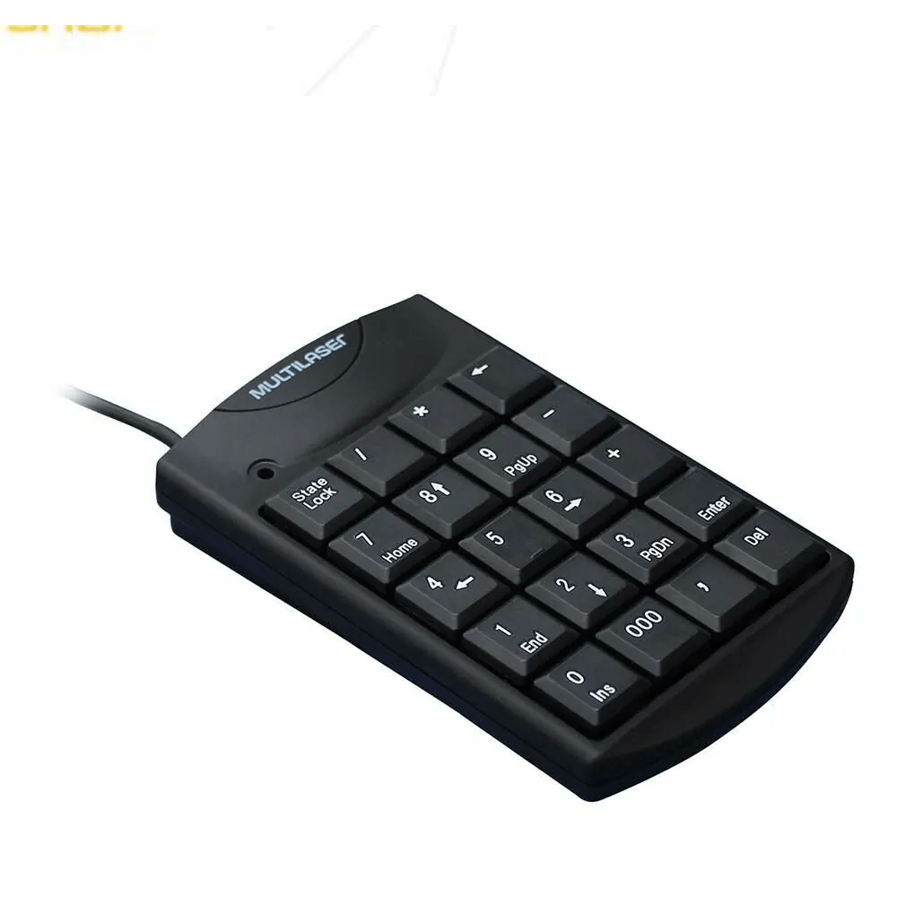 Teclado Numérico USB Multilaser TC229 Preto com Fio – Praticidade e Eficiência