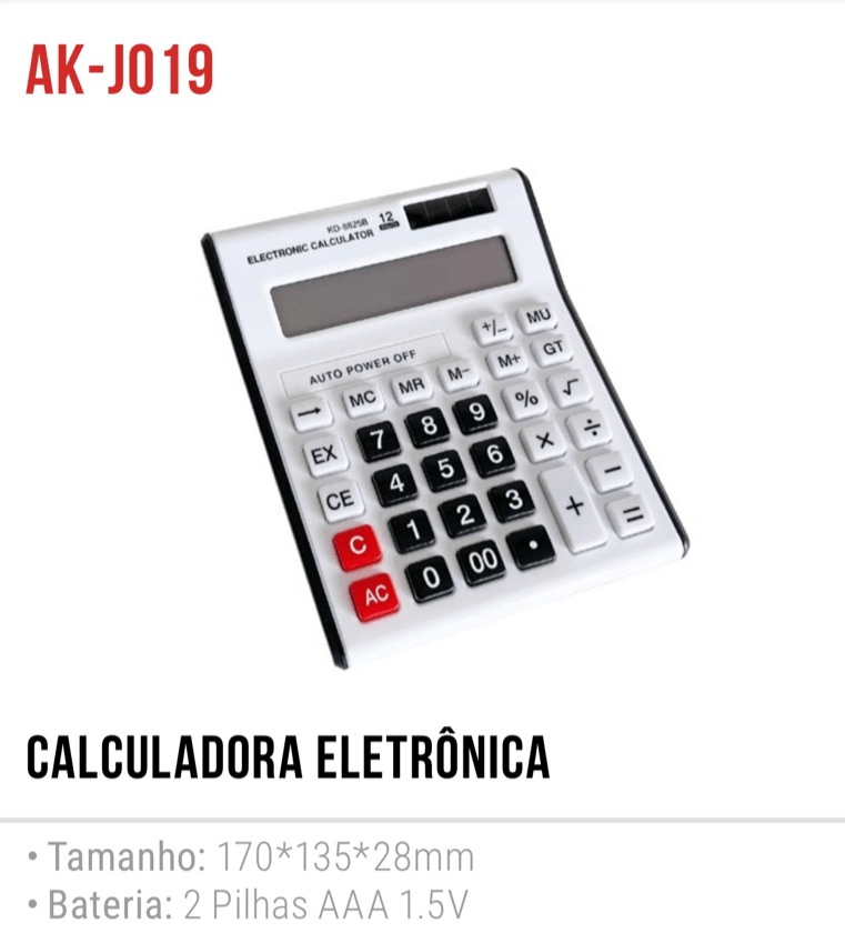 Calculadora Eletrônica tomate AK-J019